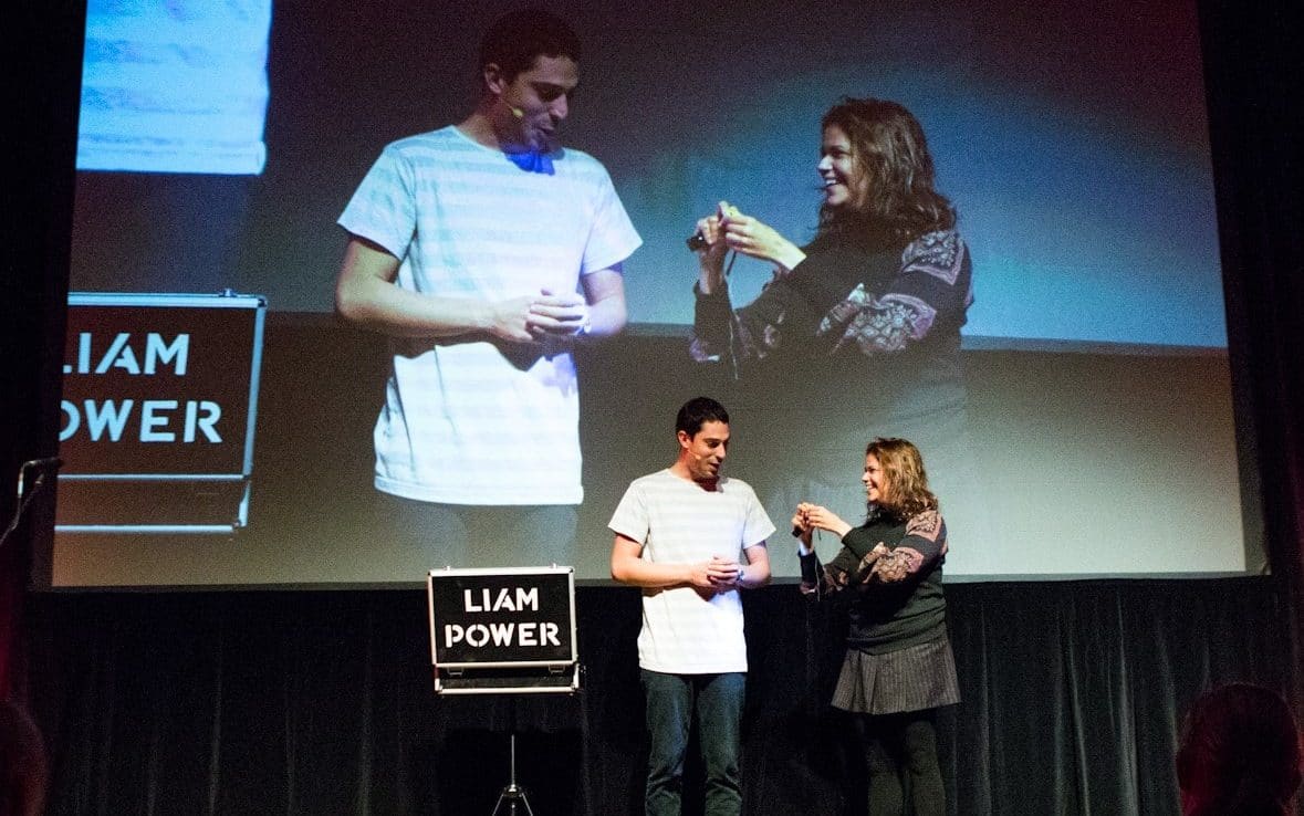 Sydney Magician on stage